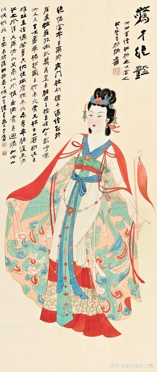 張大千 人物畫 张大千重彩人物画，都是过亿的身价- 知乎