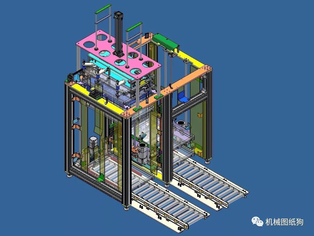 非标数模改良的铸造成型机3d数模图纸stp格式