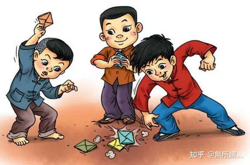 那时候天天喜欢玩的就是拍画片,摔火柴盒皮,打四角(面包),玩弹珠,过五