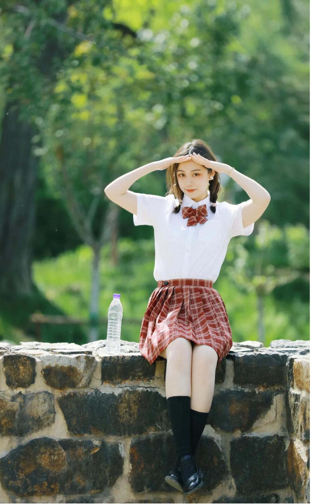 摄影点评很好的jk妹子被矿泉水毁了20210606