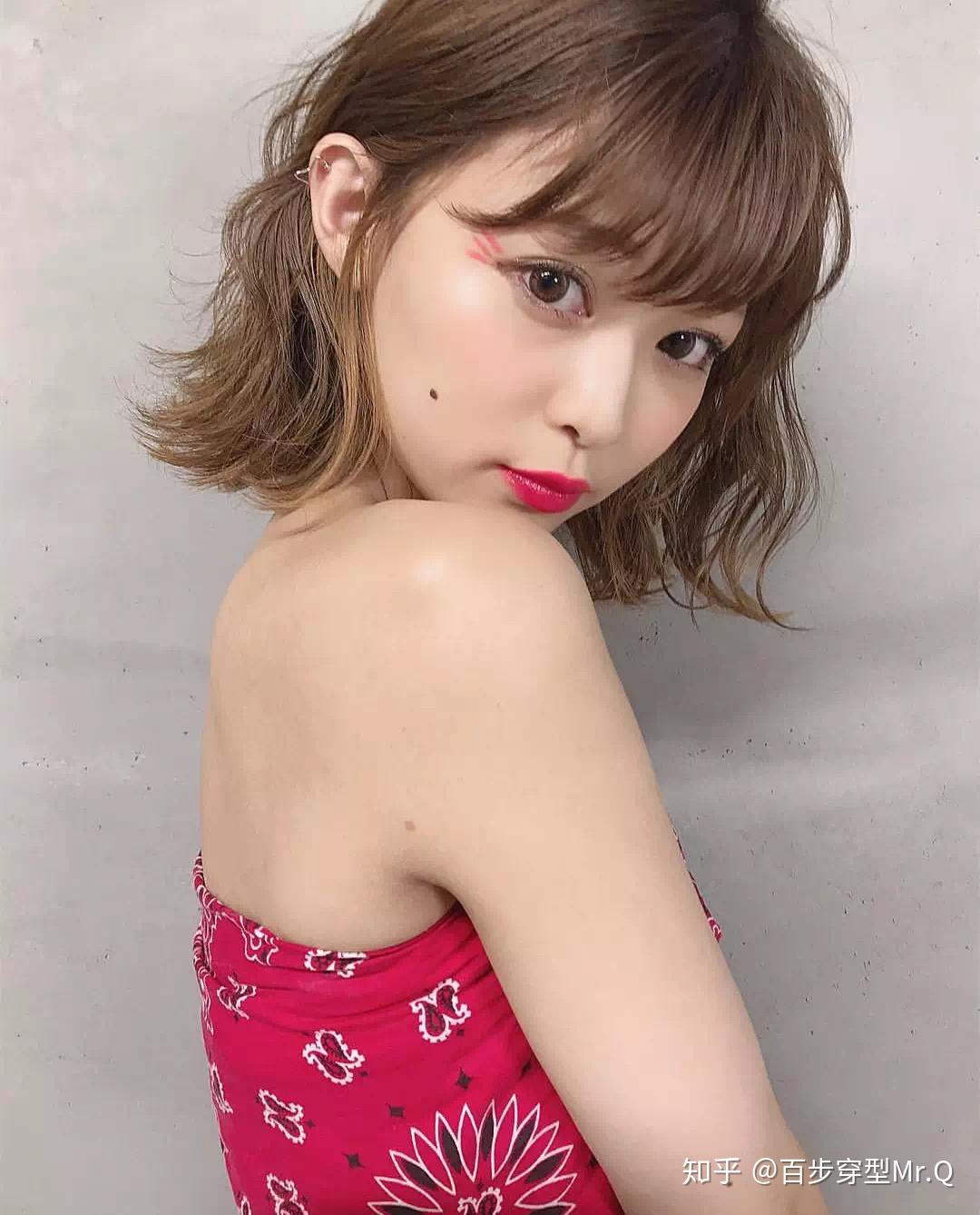 齐肩日式凌乱发型合集