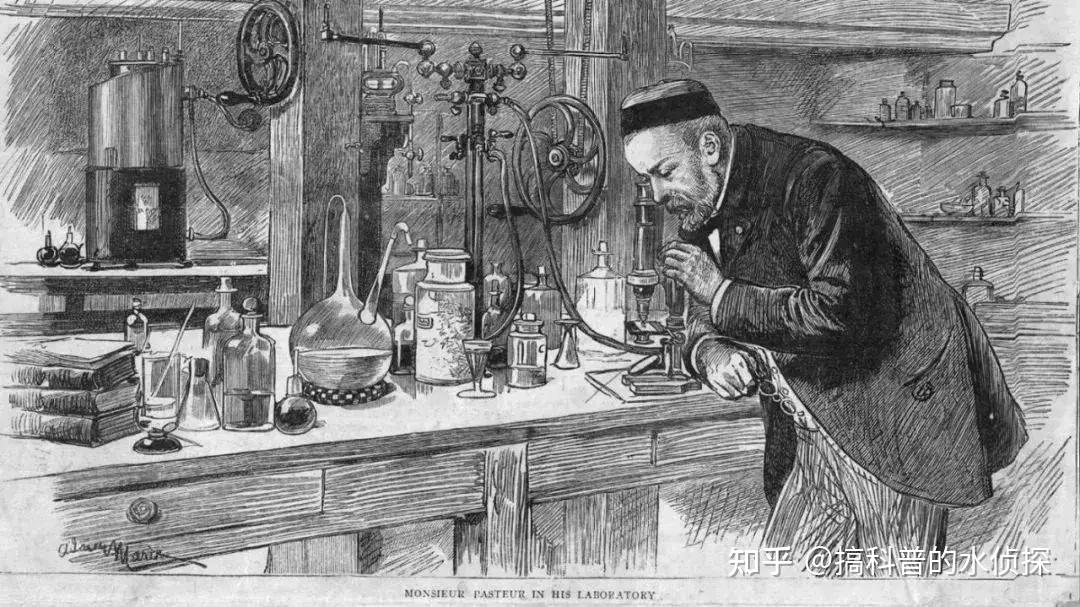 1861年,法国微生物学家巴斯德通过著名的鹅颈瓶实验,证明空气中存在会