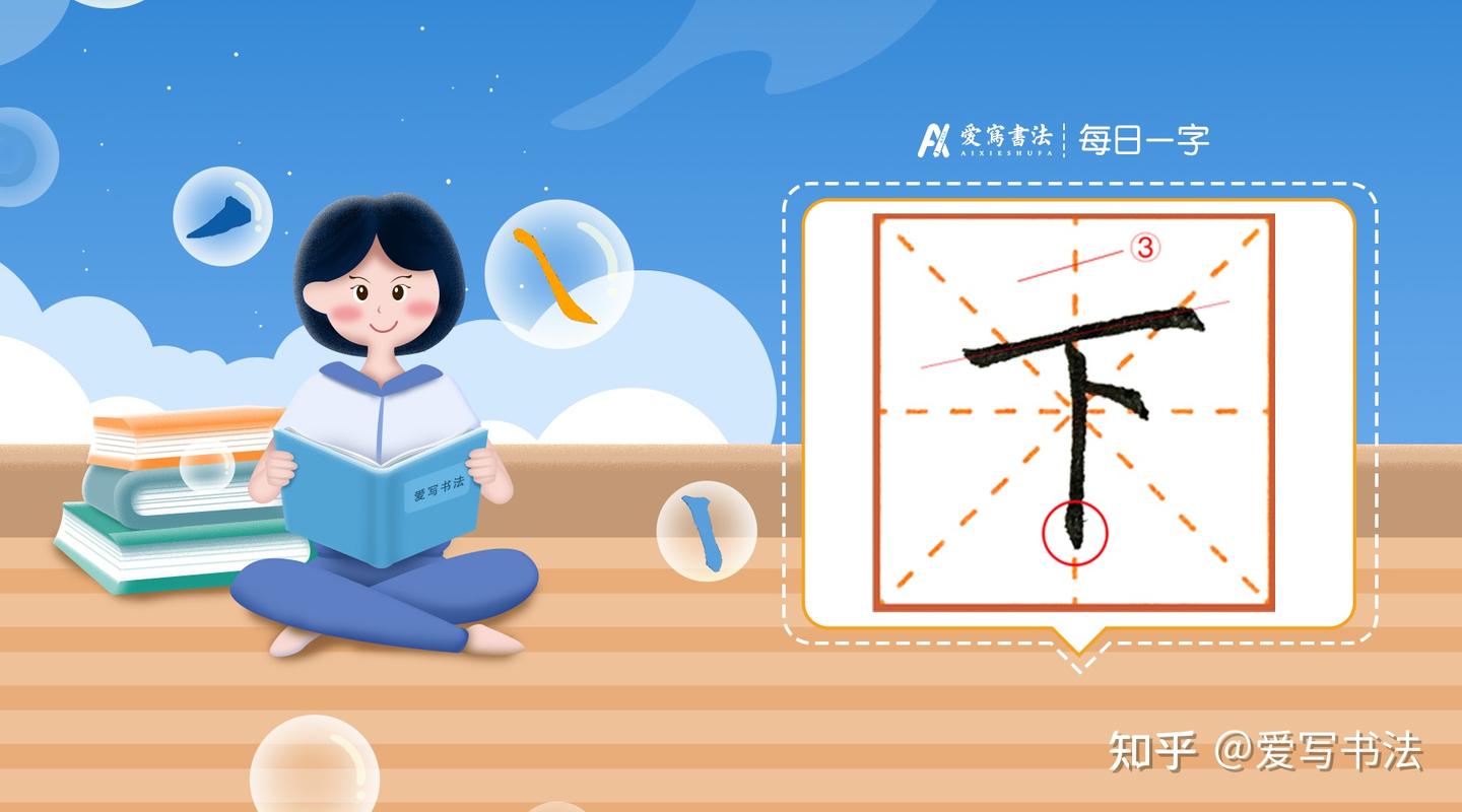 爱写一字丨“下”字的讲解! - 知乎