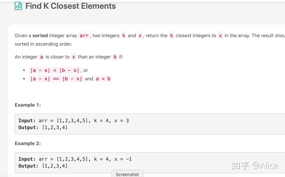 205. 找到k个最近的元素(Find K Closest Elements) - 知乎