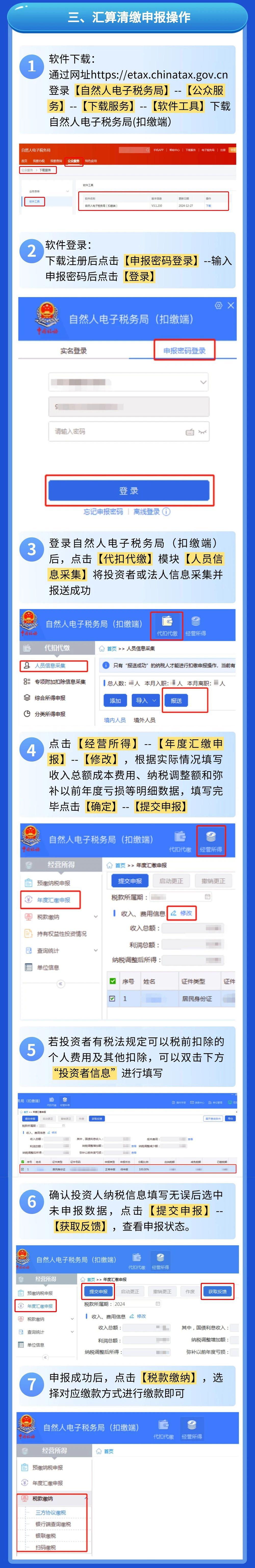2024年度个人所得税经营所得汇算清缴开始啦!
