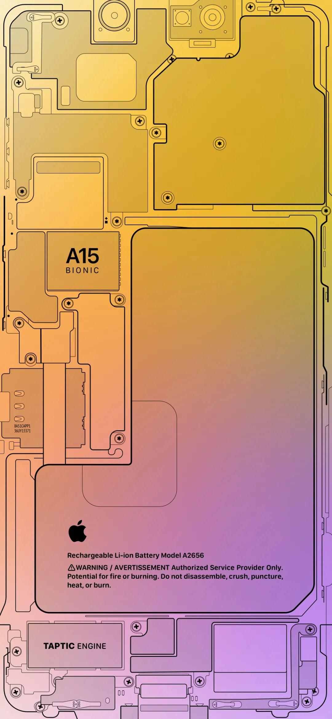 iphone13pro原生壁紙a15透視風壁紙