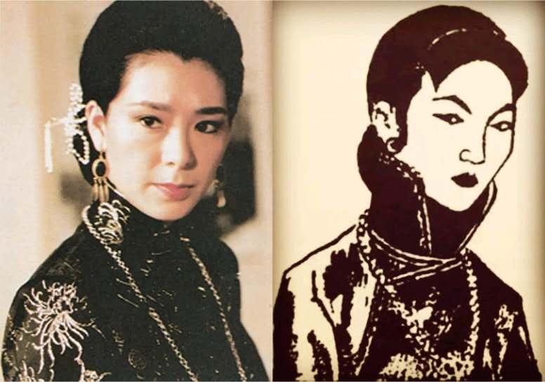 《金锁记》里的曹七巧拿黄金枷锁劈伤了自己,也葬送女儿的未来.