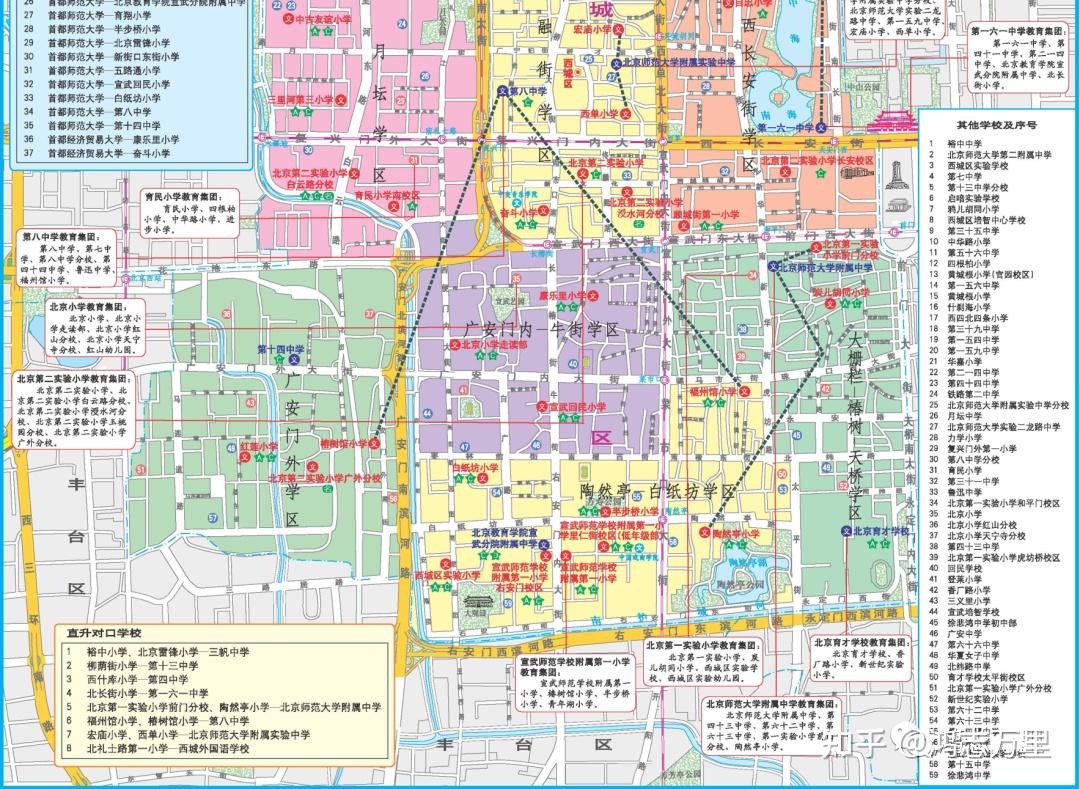 西城学区西城11个学区简单介绍