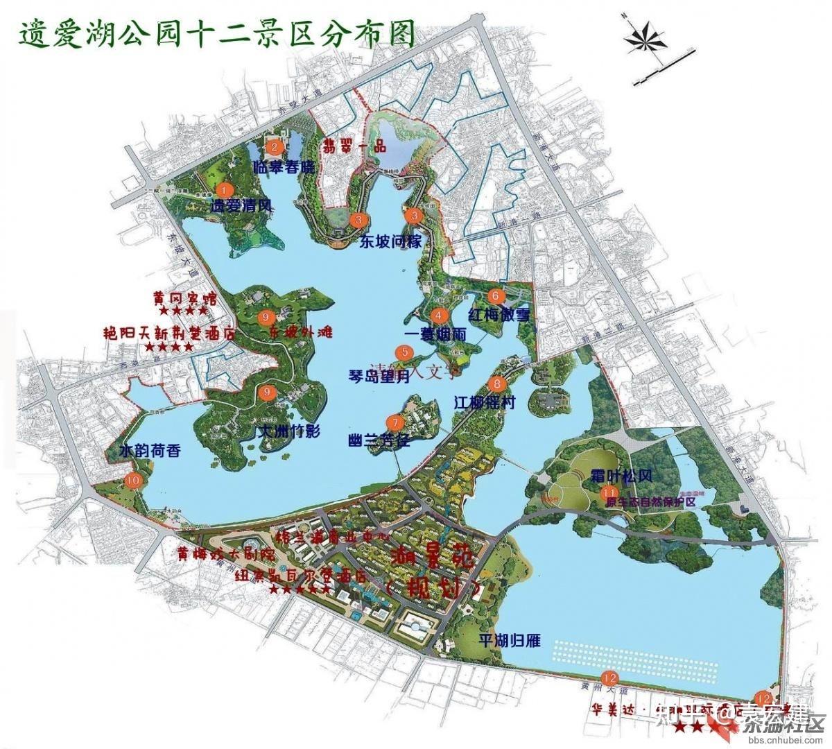 遗爱湖的地图图片