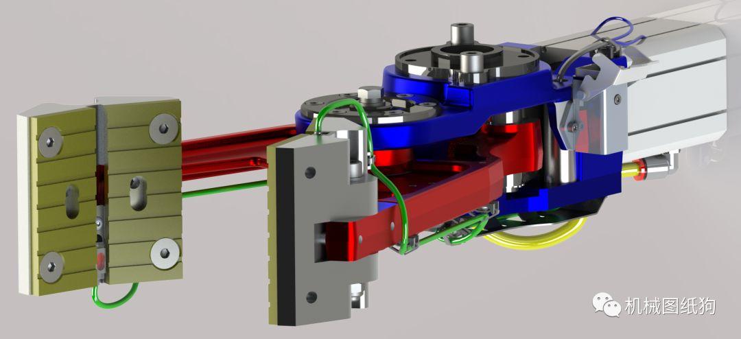 工程機械pneumaticgripper氣動夾持器3d數模圖紙step格式