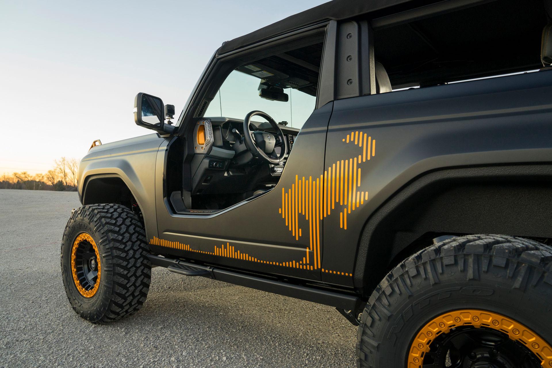 偏重越野福特bronco双门概念车亮相然而实际上并没有车门