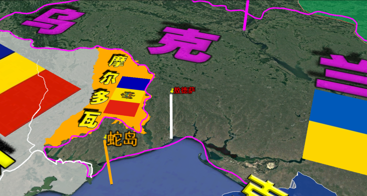 蛇岛乌克兰地图图片