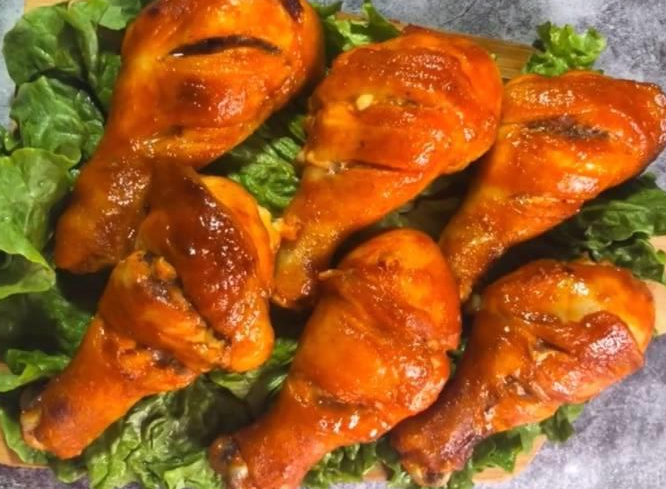 奥尔良烤鸡腿彩屏全自动蒸烤箱