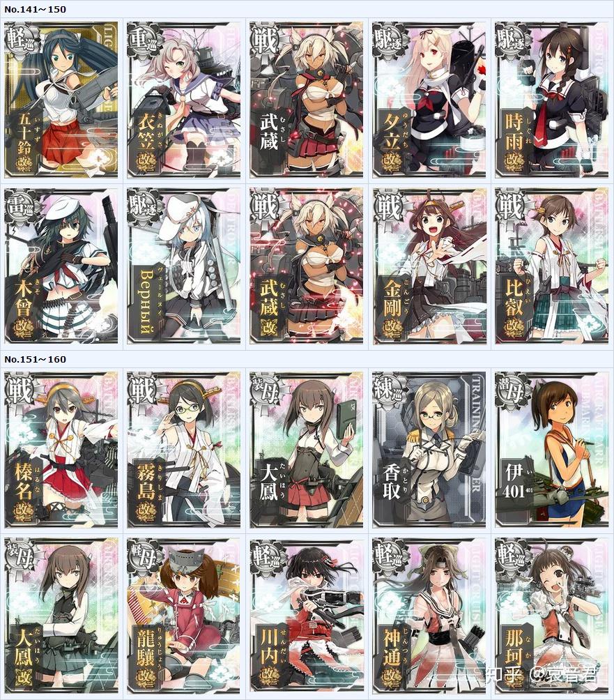 战后同名舰船考证(图鉴141~170号)