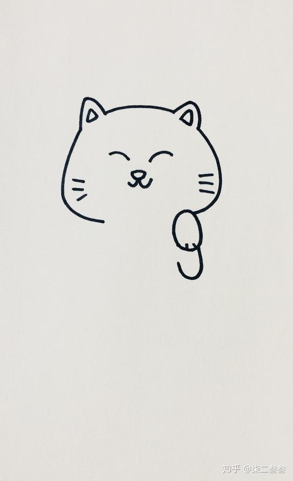 每天一张简笔画招财猫内含详细步骤