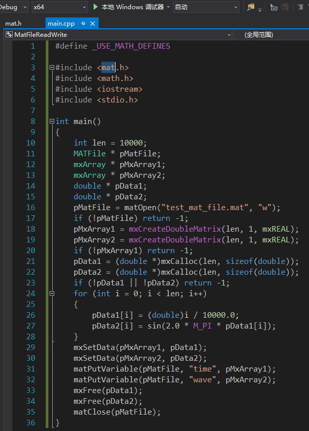 C++读写Mat文件 - 知乎