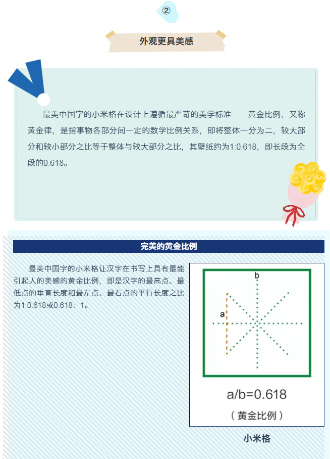 小米格练字小米格最美中国字独享练字小米格专利