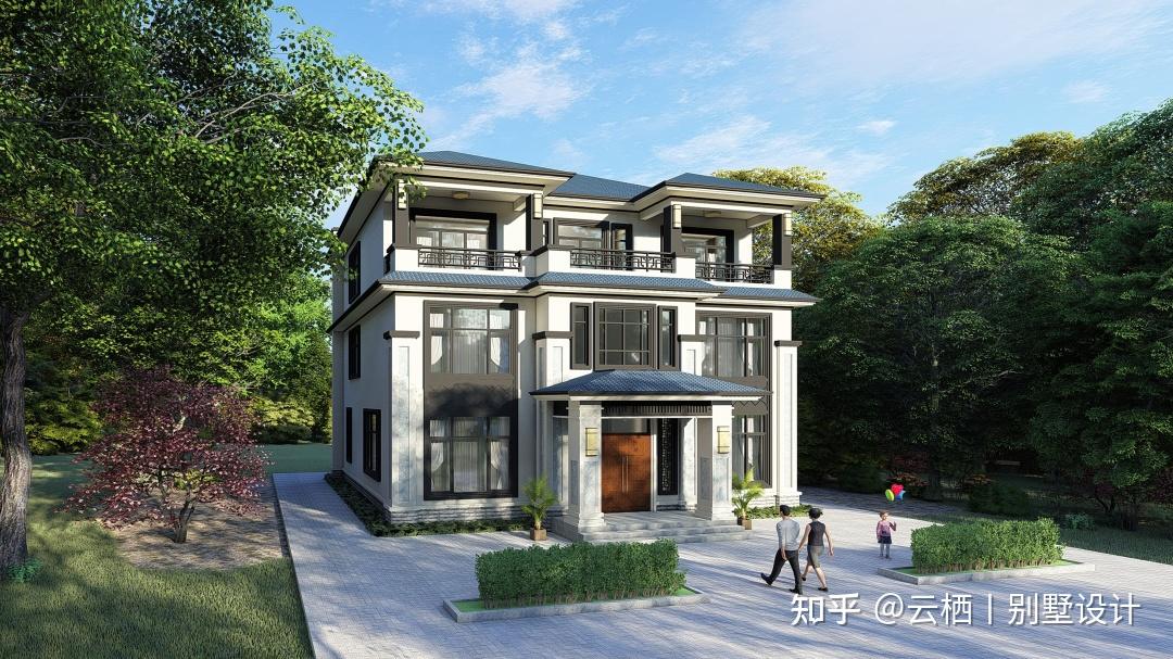 湖北黄石丨三层自建中式别墅