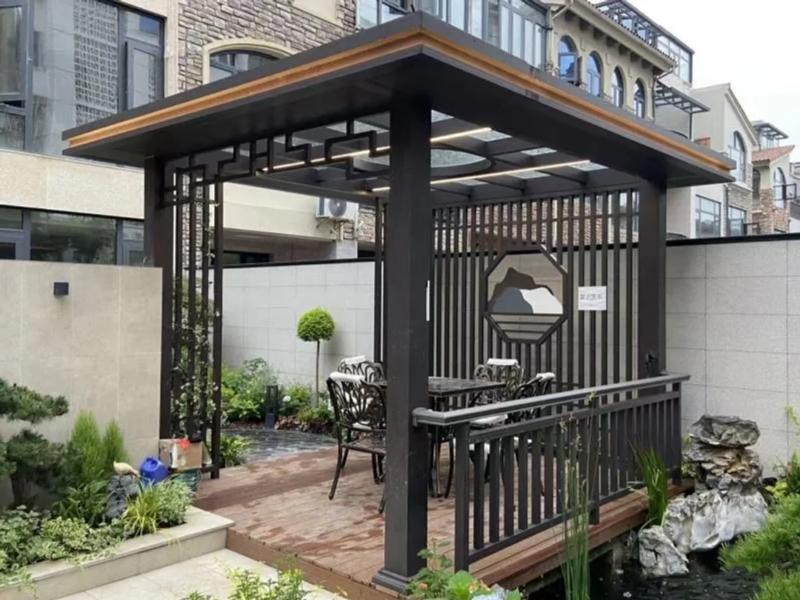 有这样的新中式铝合金凉亭告别平平无奇的庭院