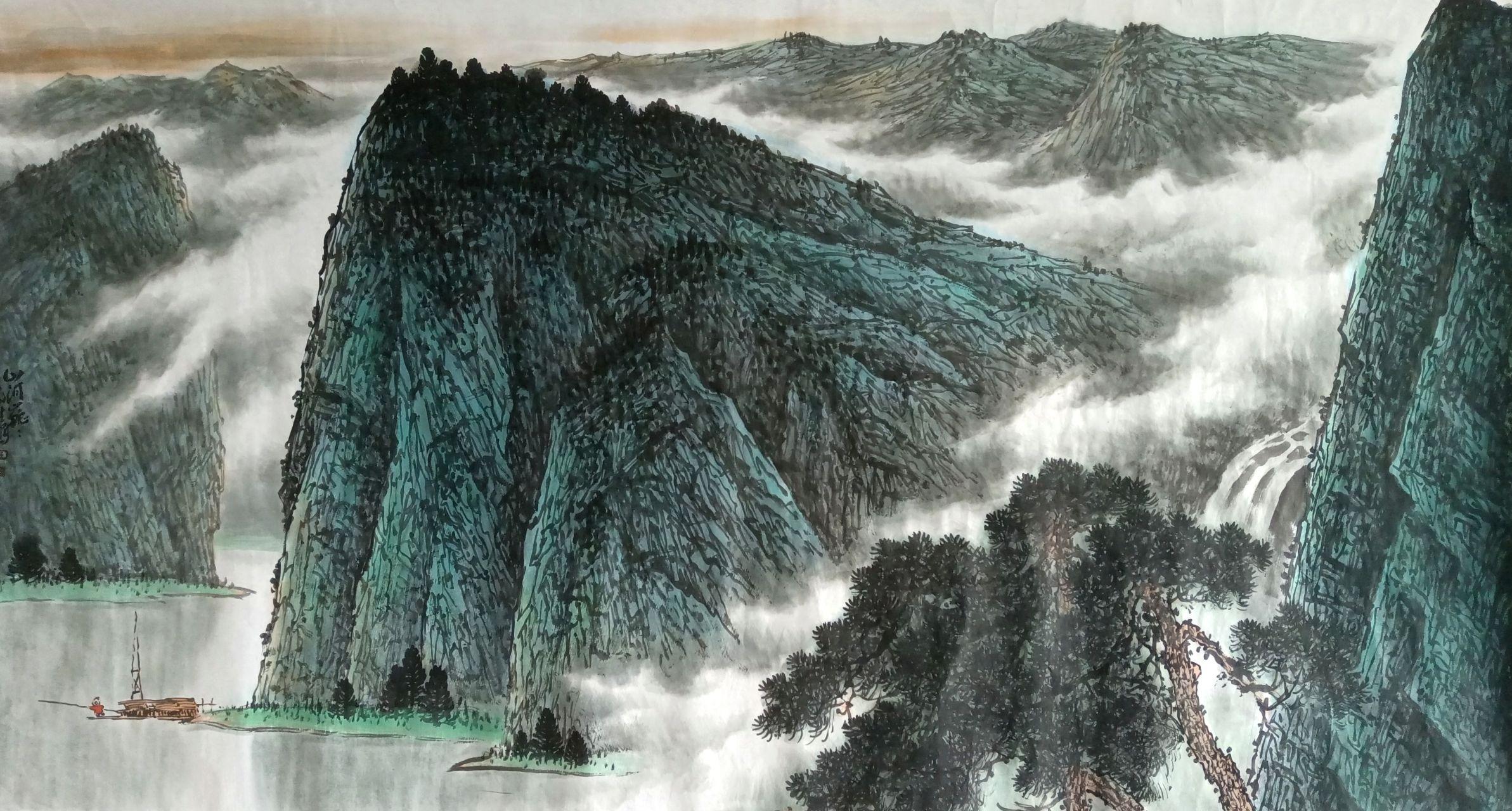 天地存大美王敬生山水画作品赏析之一