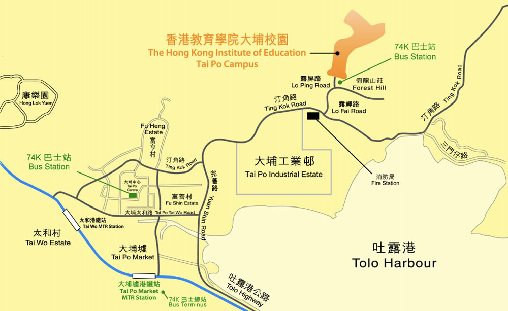 香港院校指南香港教育大学地图及专业详情