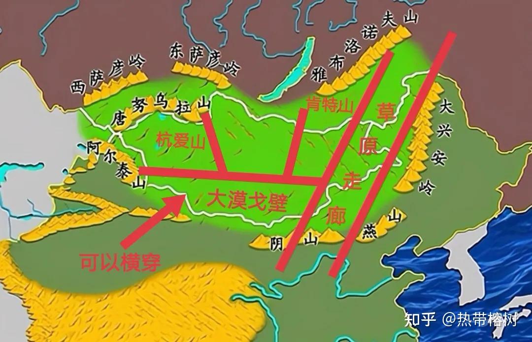 极简剖析蒙古高原漠南漠北在哪游牧民族如何通过地缘投射力量