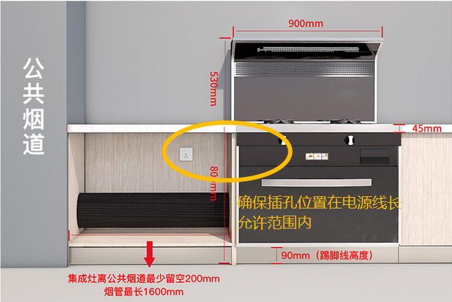 图解柜子上装插座图片