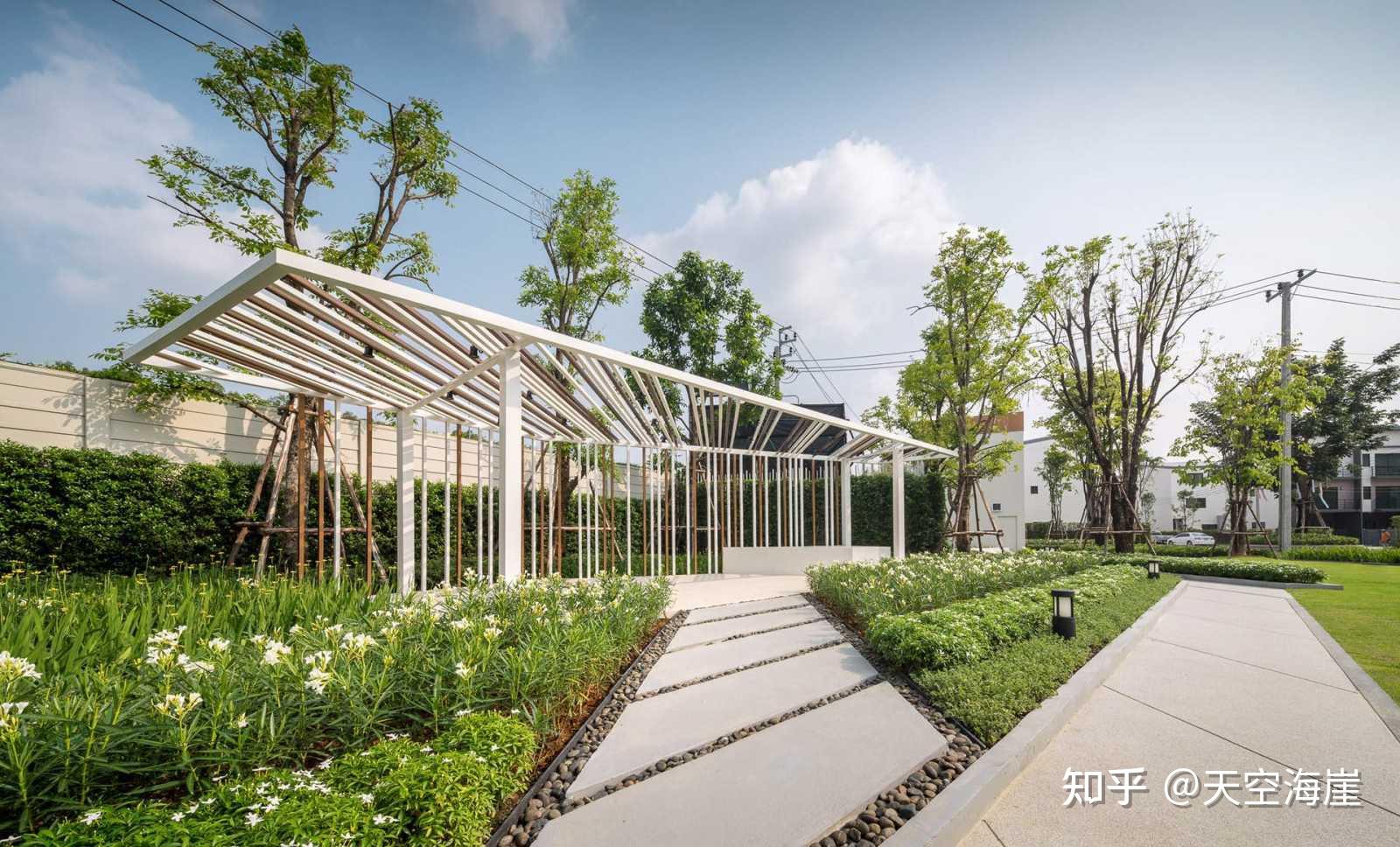 廊架意向四40张无水印现代景观廊架图分享