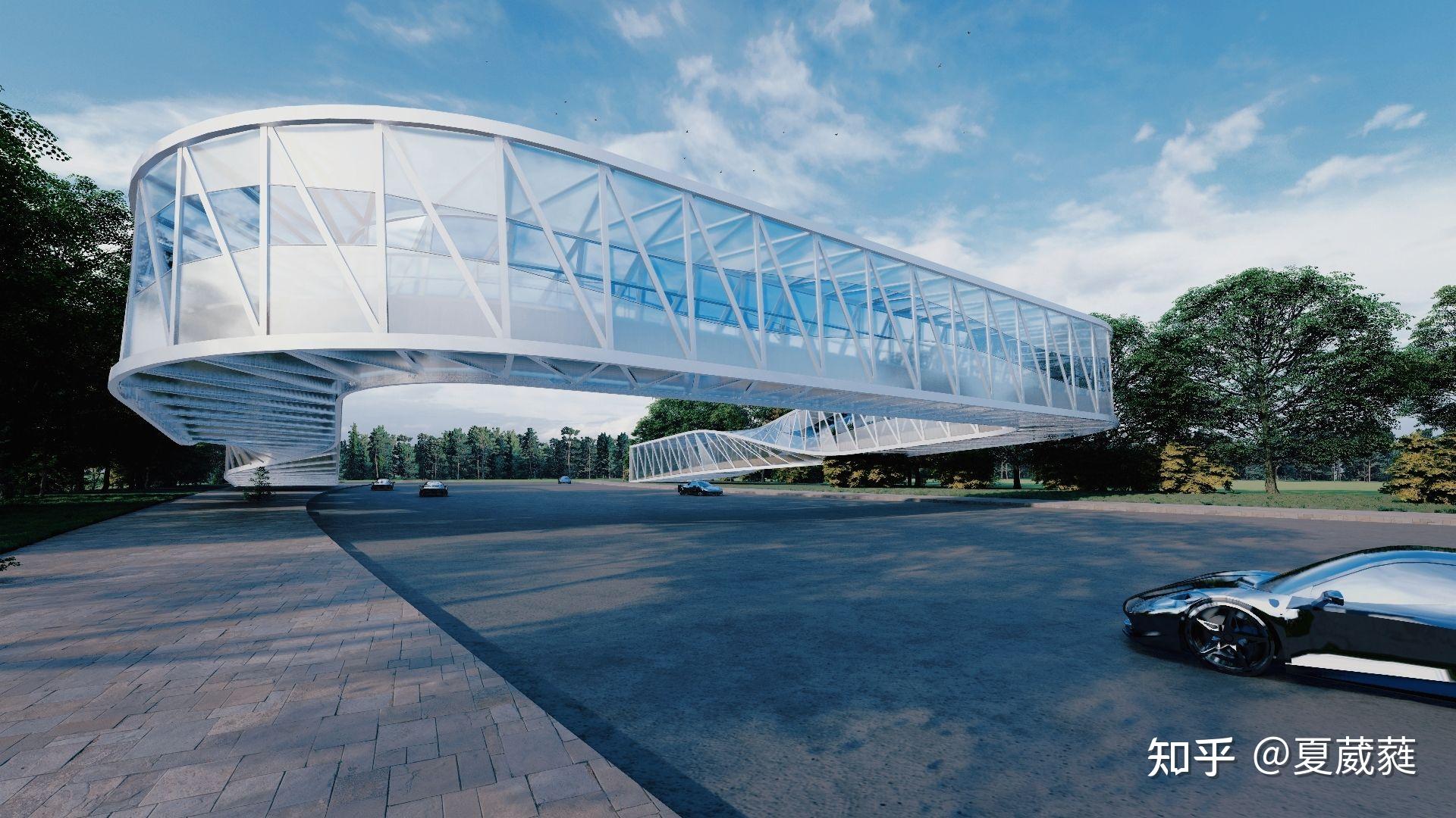 u型人行天桥设计