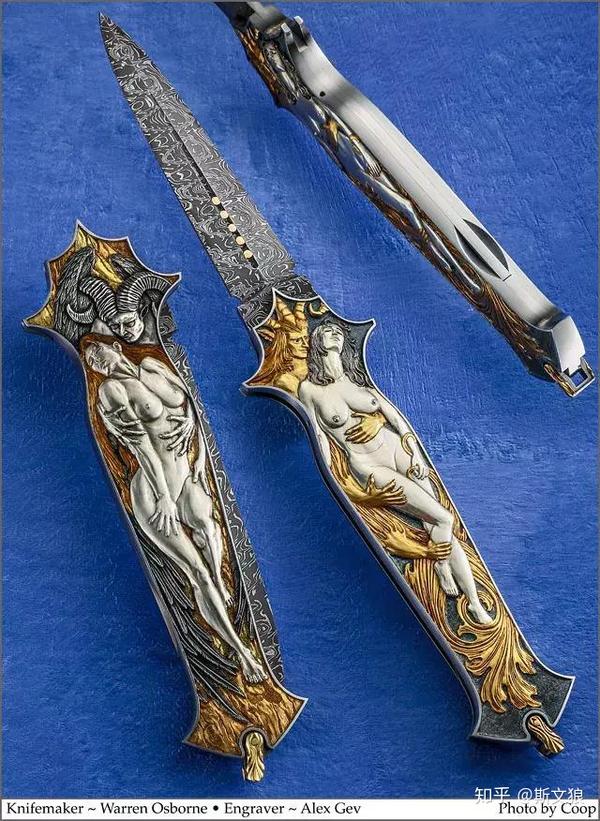 再有一个主流的刀形就是剑形刀尖(dagger point).