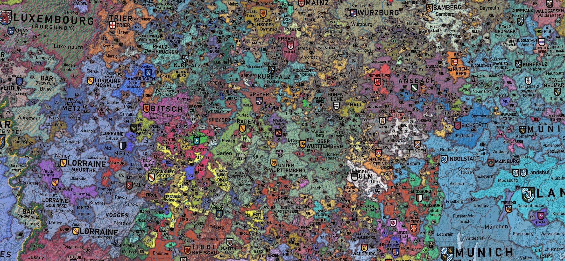 1444年神圣罗马帝国地图