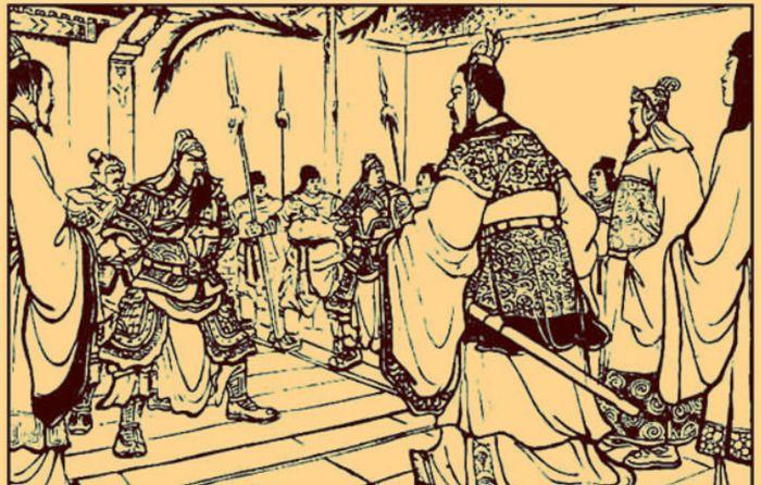 关羽被擒获推进吕蒙吴军大帐,依然威风凛凛,面对吴主孙权的质问,他有