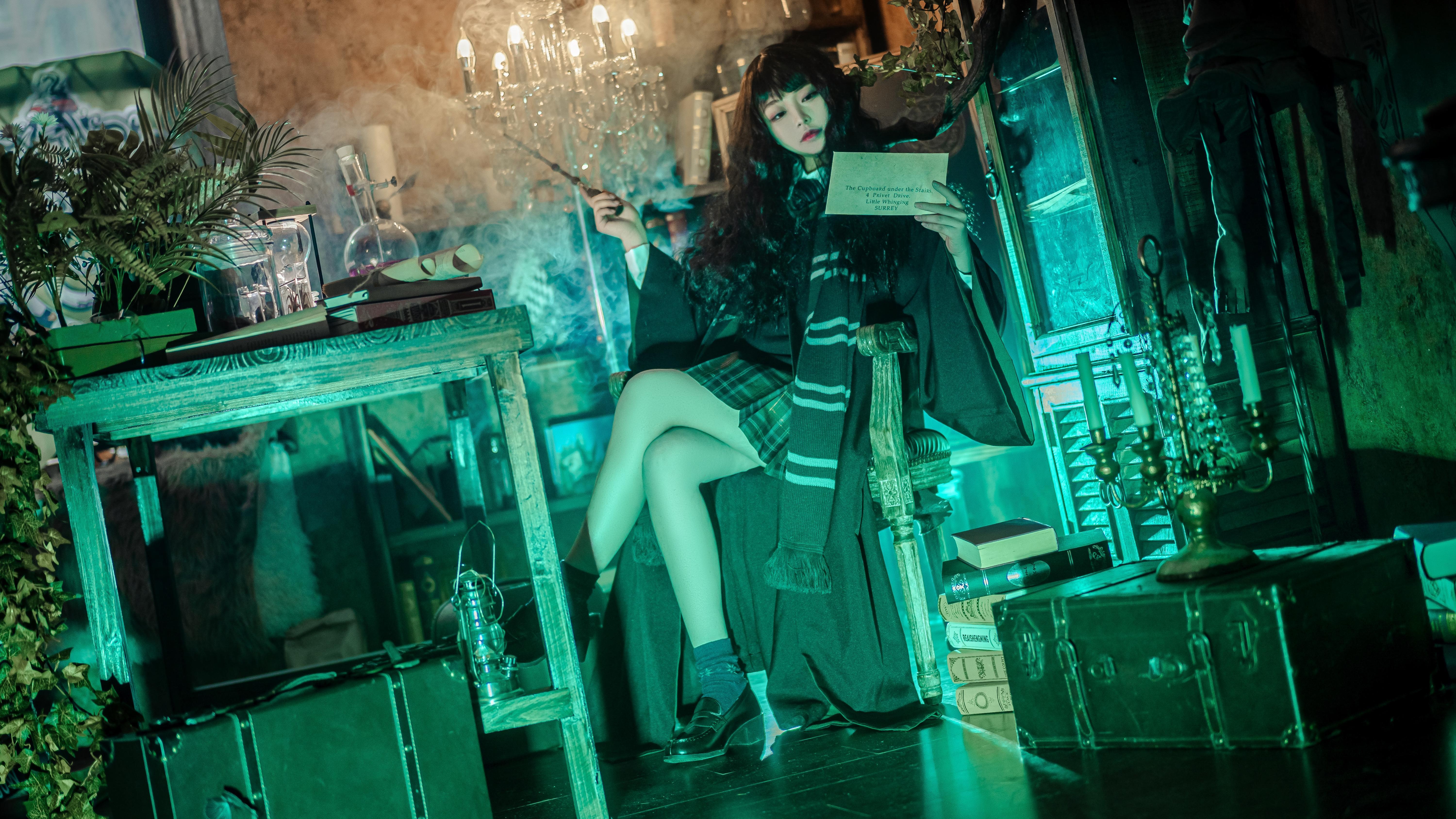 哈利波特魔法觉醒斯莱特林cosplay