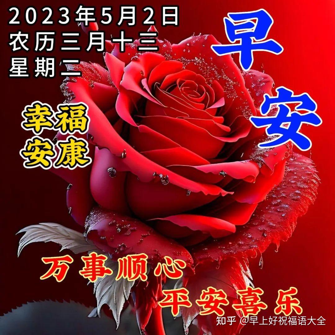 5月2日周二早上好，精选星期二早安祝福图片 - 知乎
