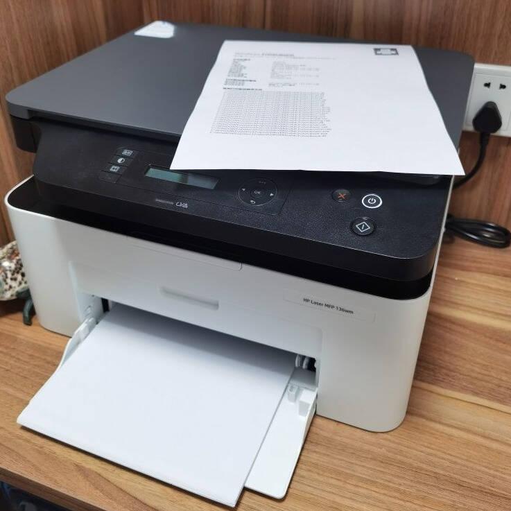 支持无线连接手机惠普1136126nw打印机评测