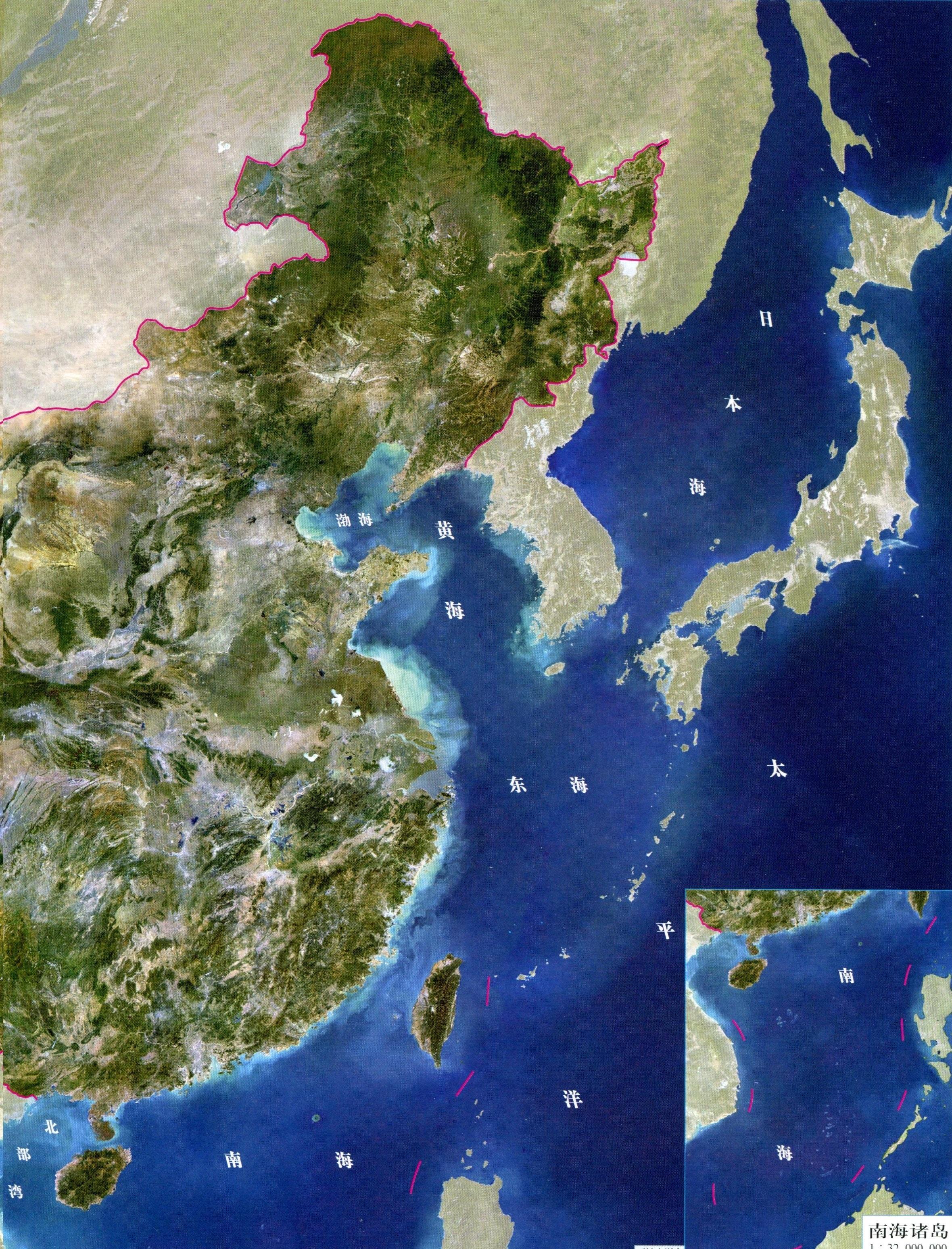 海岸线卫星图 - 2米分辨率卫星拍摄的海岸线卫星图片