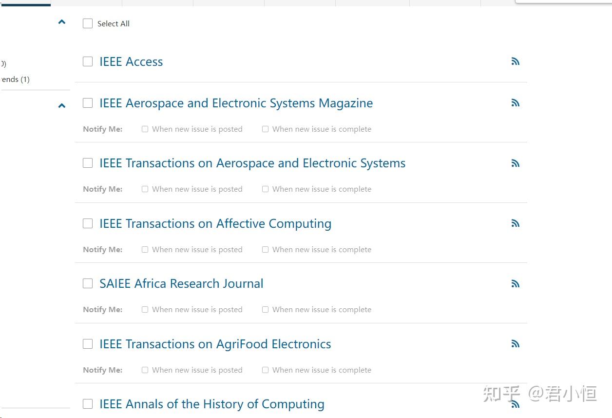 IEEE Xplore如何使用 订阅服务 追踪文献? - 知乎