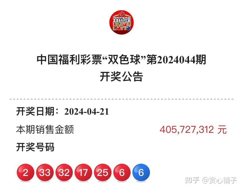 中国福利彩票"双色球"第2024045期开奖结果预测推算