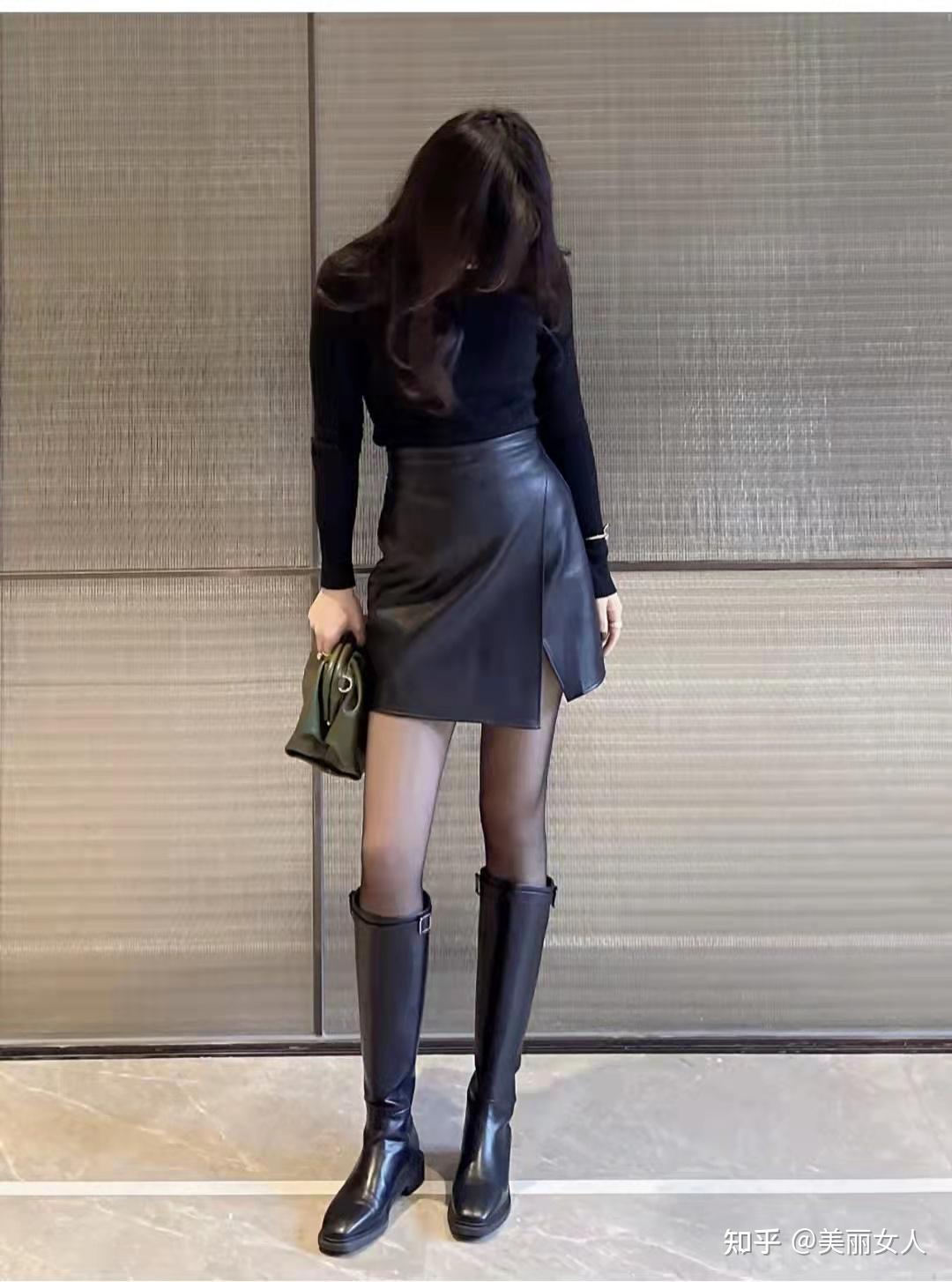 黑色皮裙搭配什么上衣比较好看