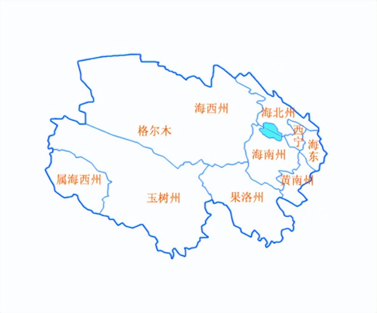 青海省地图简笔画图片