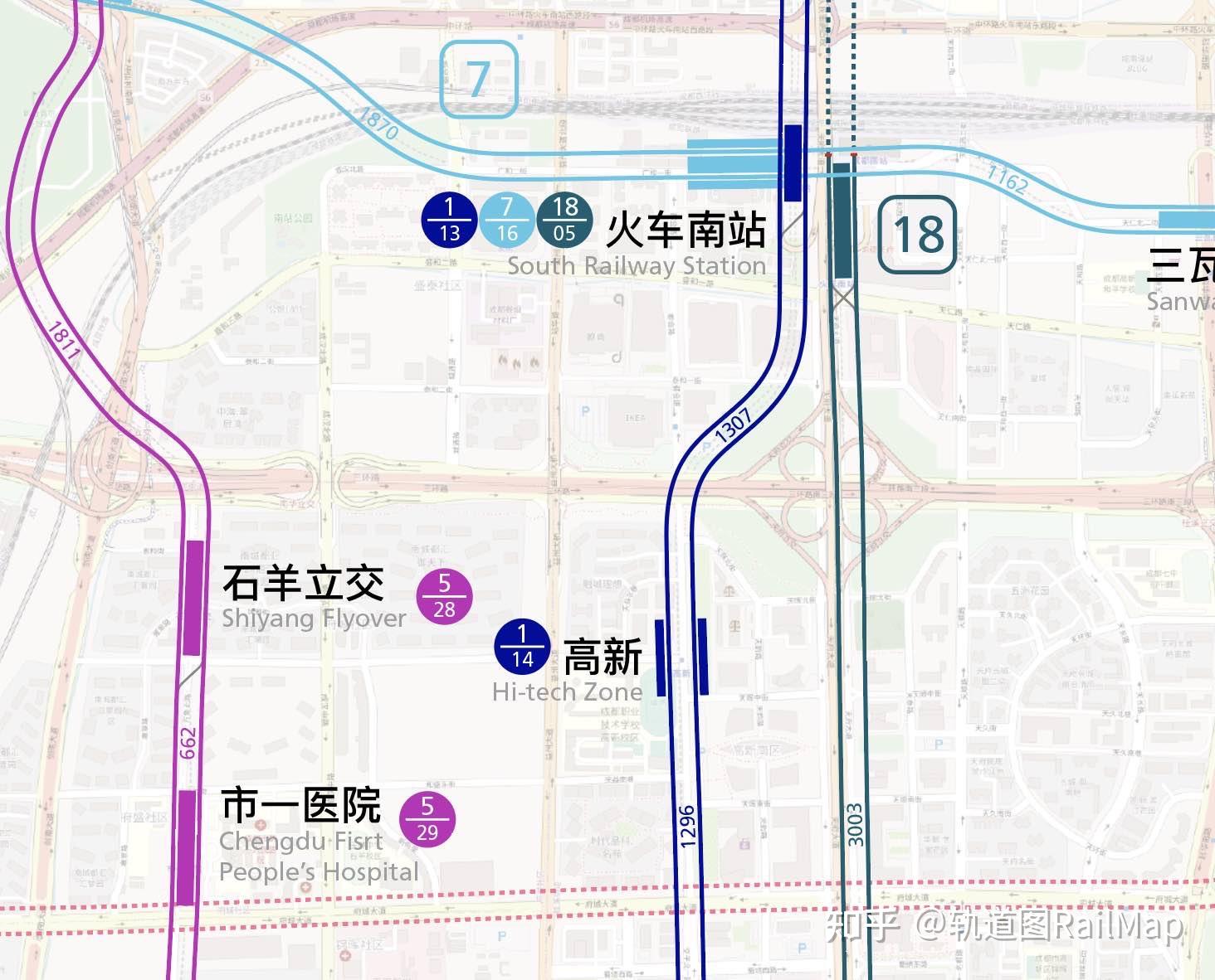 成都地铁全线网配线图100