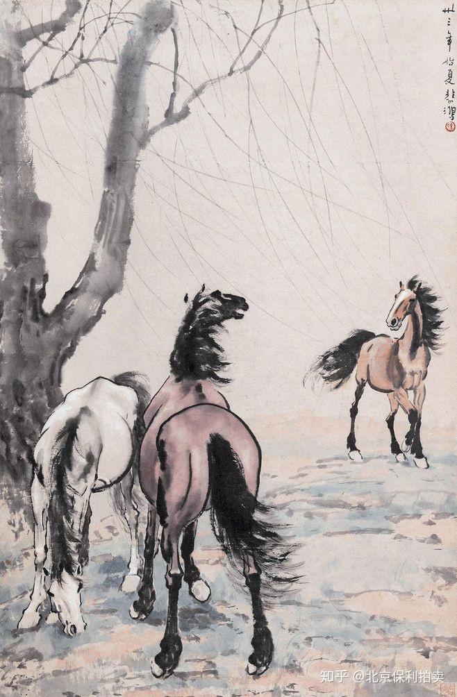 保利拍出成交前十的徐悲鸿笔下神品