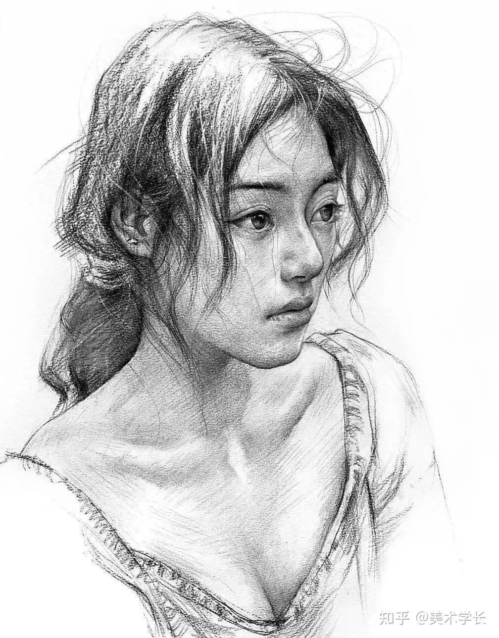 素描头像教学造型能力决定素描的高度