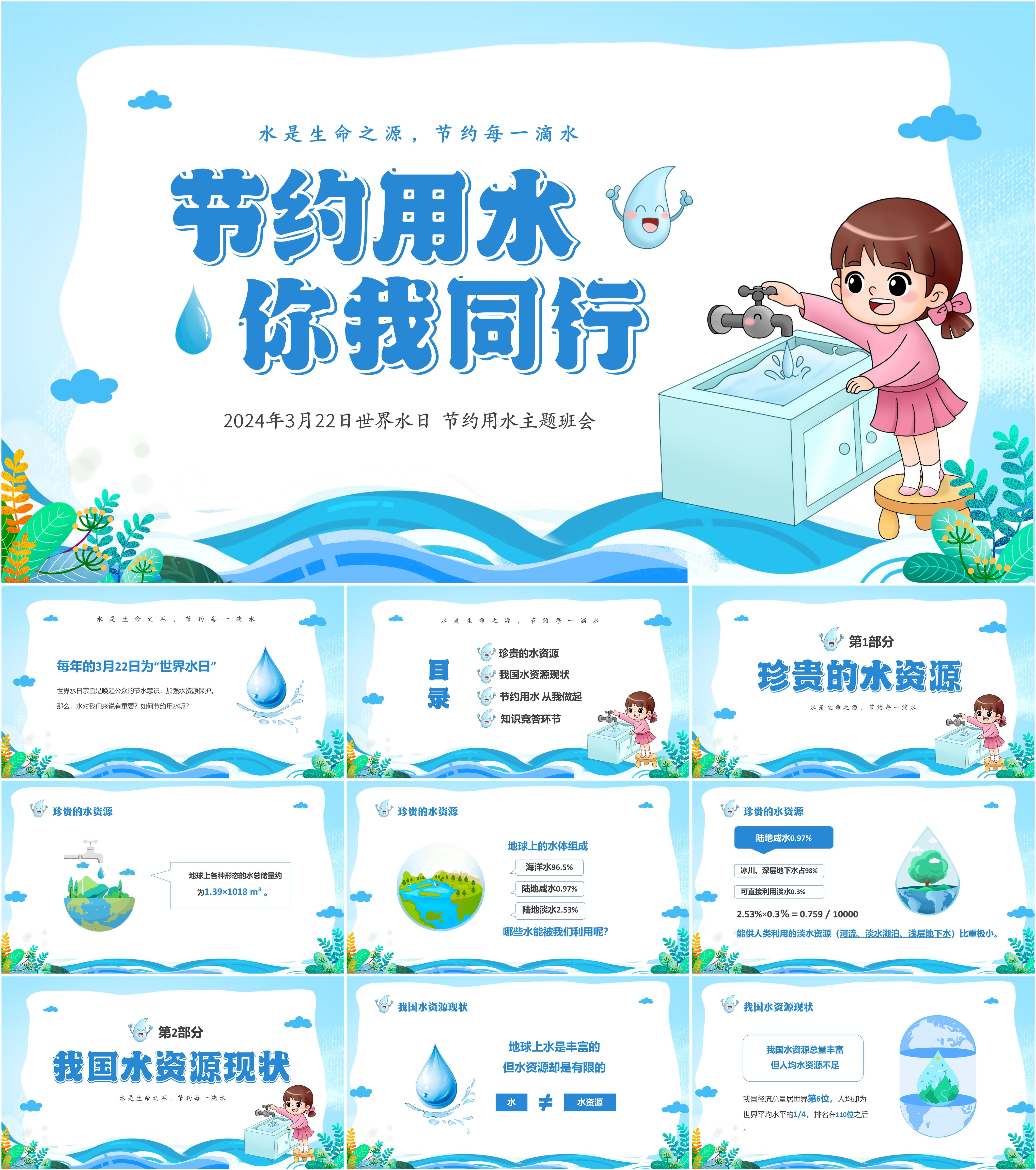 最新18套高质量2024世界水日&节约用水ppt课件! - 知乎