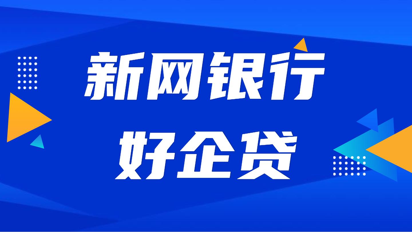 新网银行好企贷企业贷款发票贷税金贷学习课程