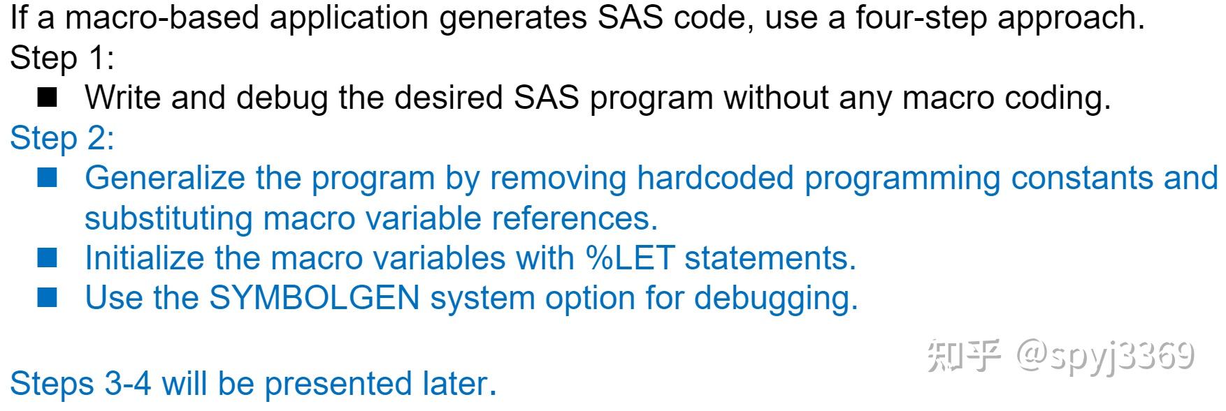 Sas macro language 1 