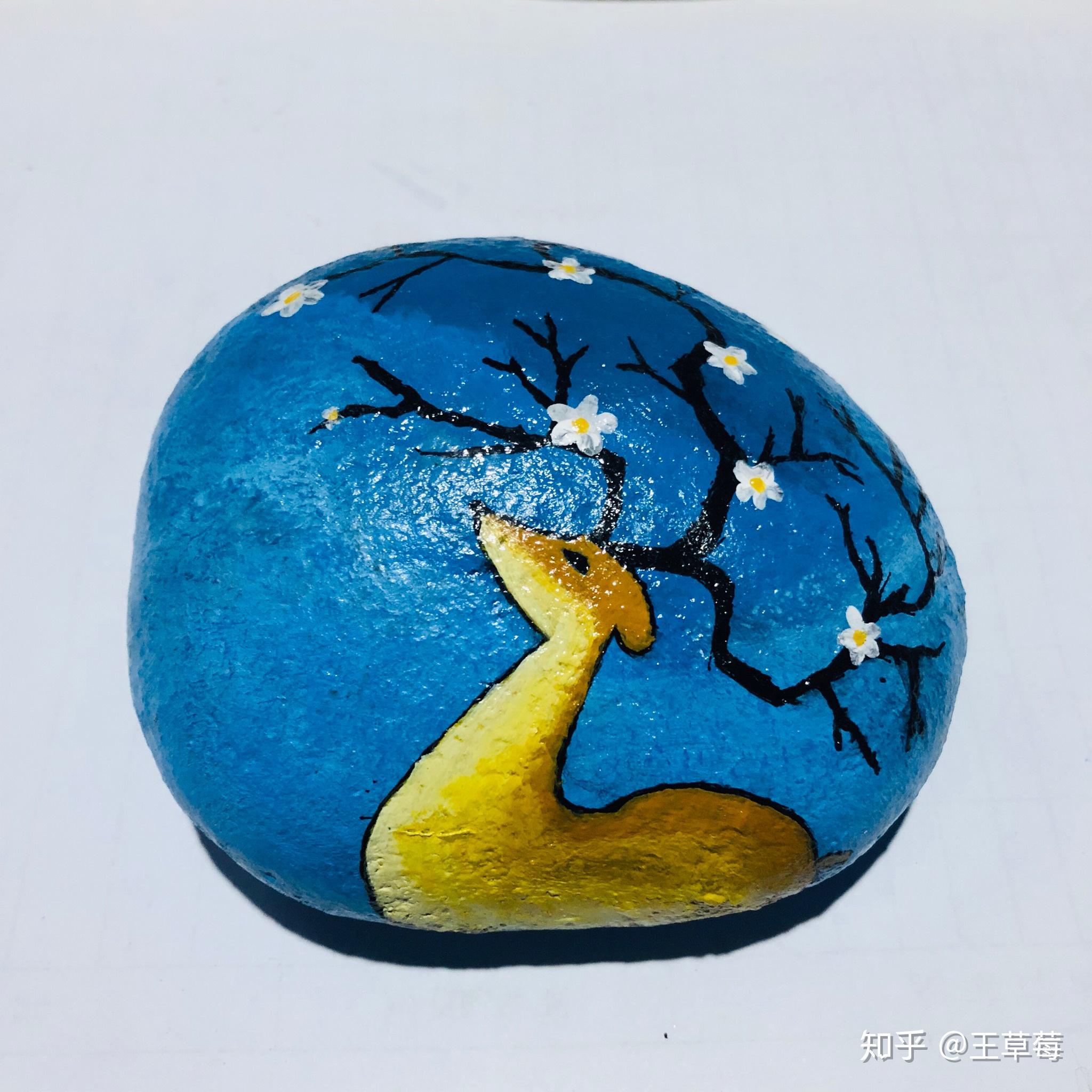 石头画|手工艺|工艺品设计|春江拾趣 - 原创作品 - 站酷 (ZCOOL)