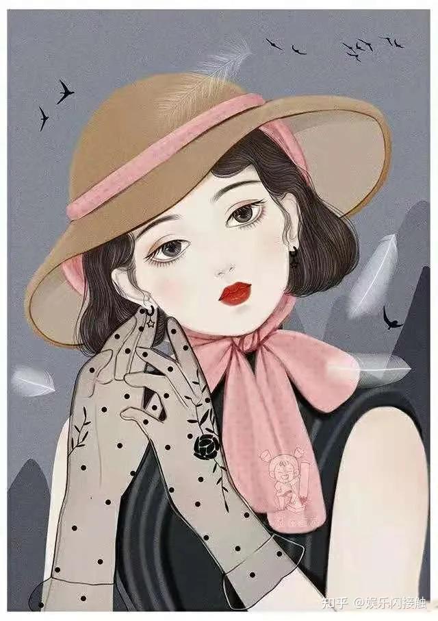 画中女子的优雅和知性美跃然纸上,着实让人着迷.今日一见,果不其然.