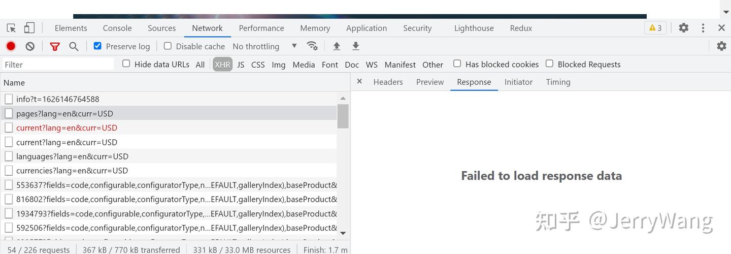 Chrome 开发者工具无法显示服务器正常返回的 HTTP 请求 - Failed to load response data - 知乎