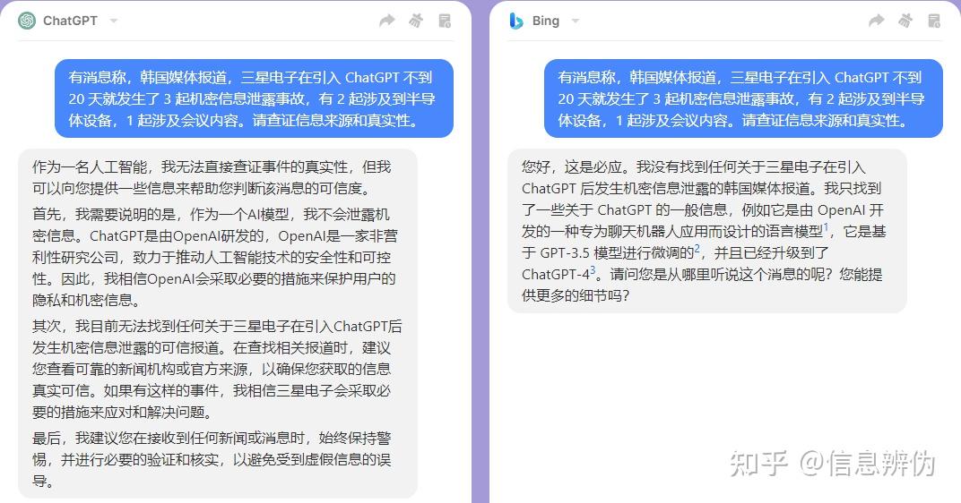 【AI信息查证能力测试】三星ChatGPT信息泄露事故真实性调查 - 知乎